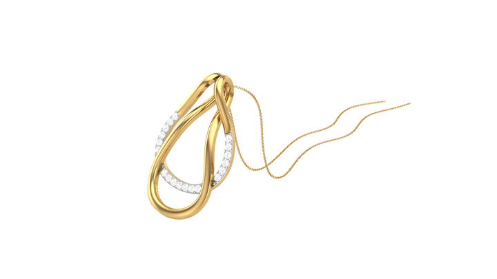 Diamond By Tilesh Infinity Teardrop Pendant – Contemporary Diamond Accent Design