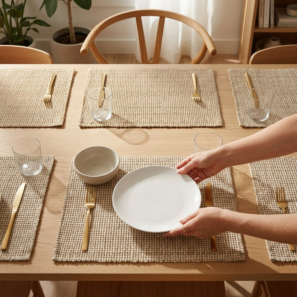 Cotton Woven Placemats Set of 6