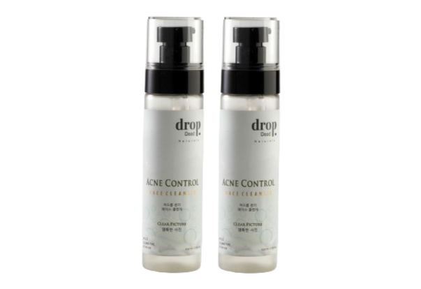 DropDead Naturals Acne Control Face Cleanser | Salicylic Acid | Pack of 2, 100 ml