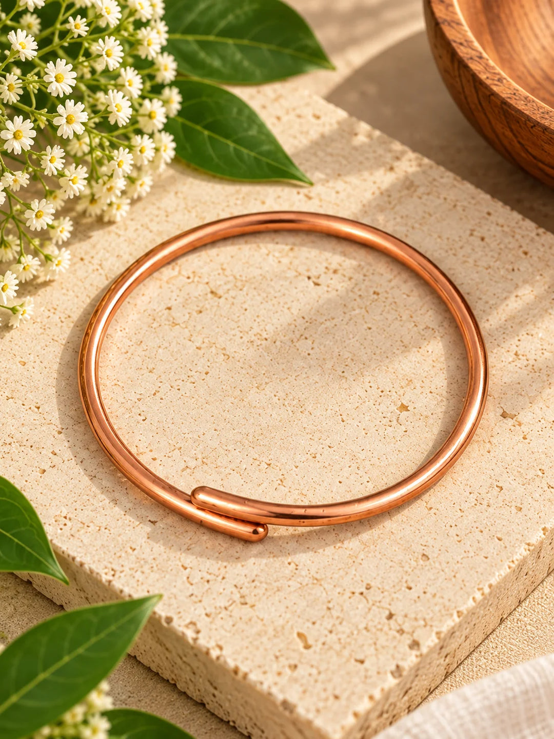 Bamboology Trends Copper Anklet & Armlet | Open Cuff Design