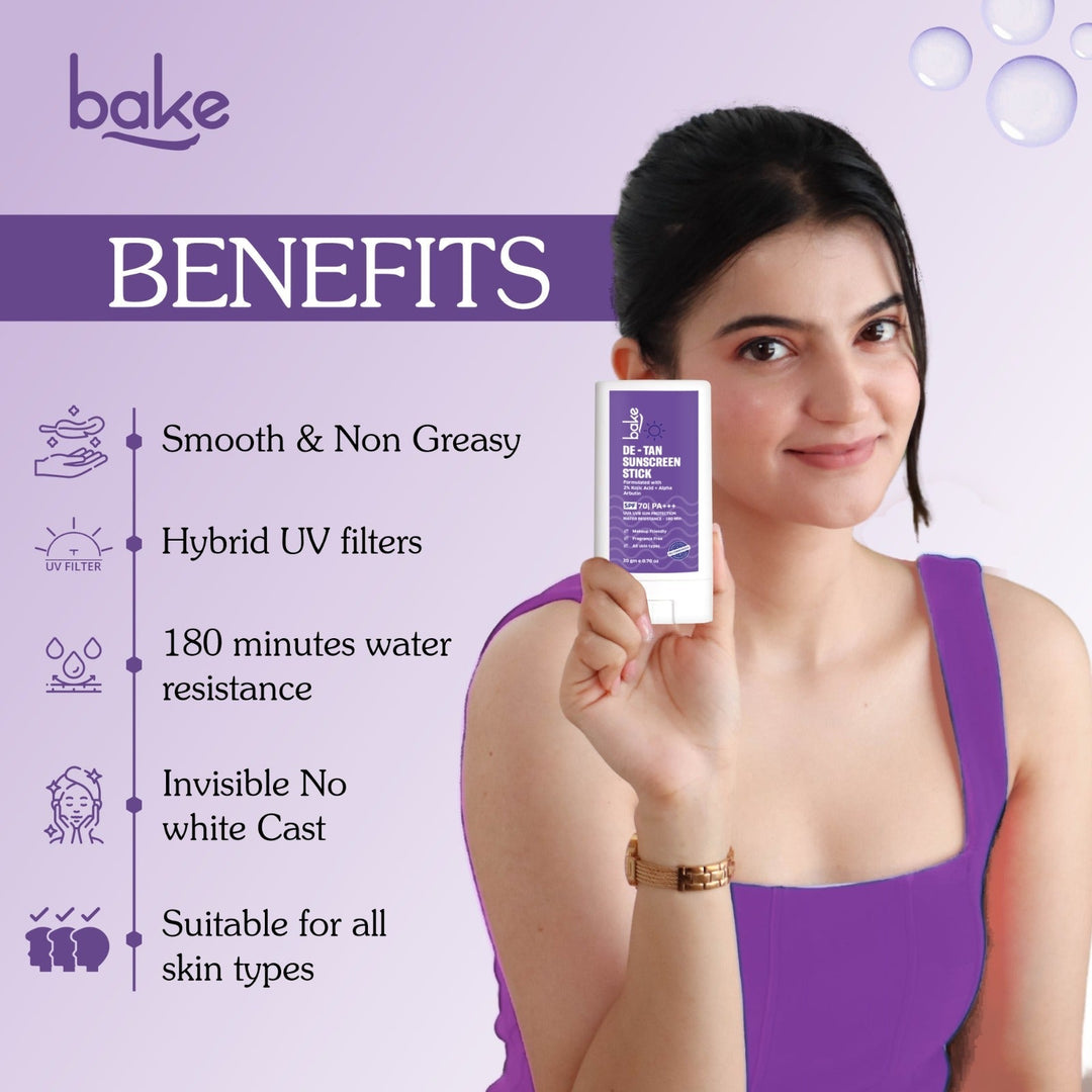 De - Tan Sunscreen Stick with 2% Kojic Acid + Alpha Arbutin - Suspire