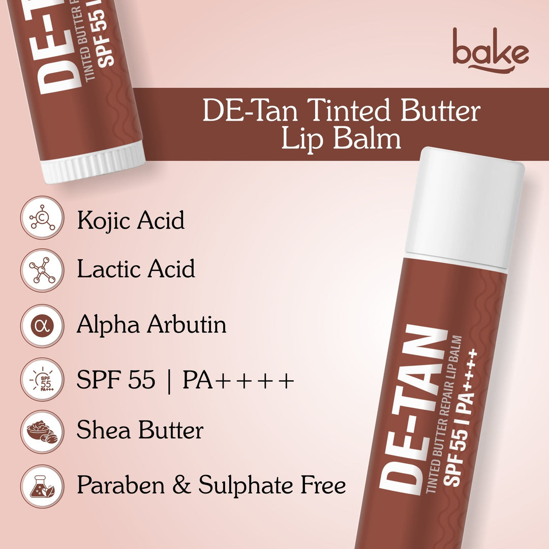 De - Tan Tinted Butter Lip Balm SPF 55PA++++ - Suspire