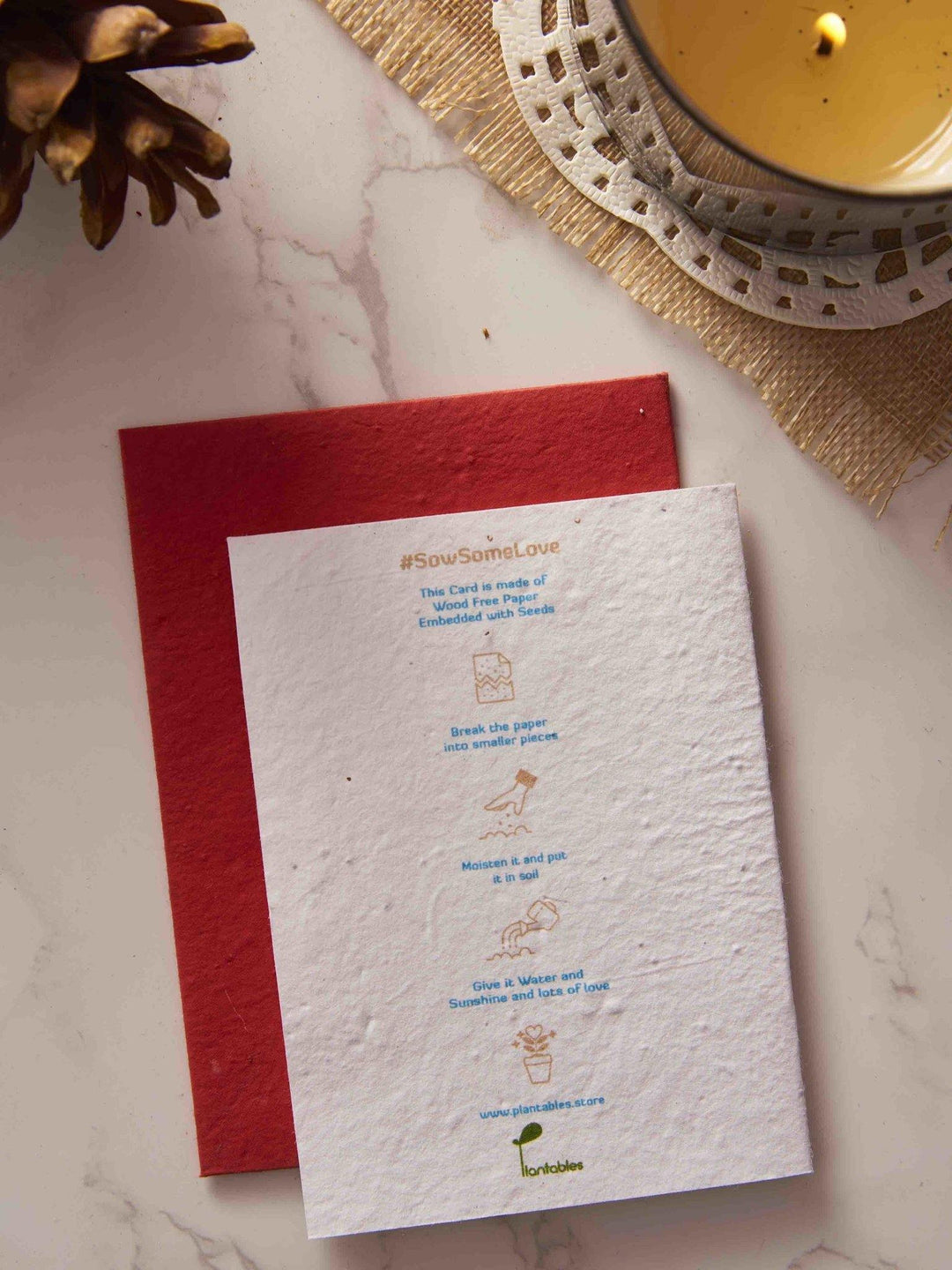 Plantables Deer Darlings Greeting Card with Envelope