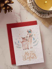 Plantables Deer Darlings Greeting Card with Envelope