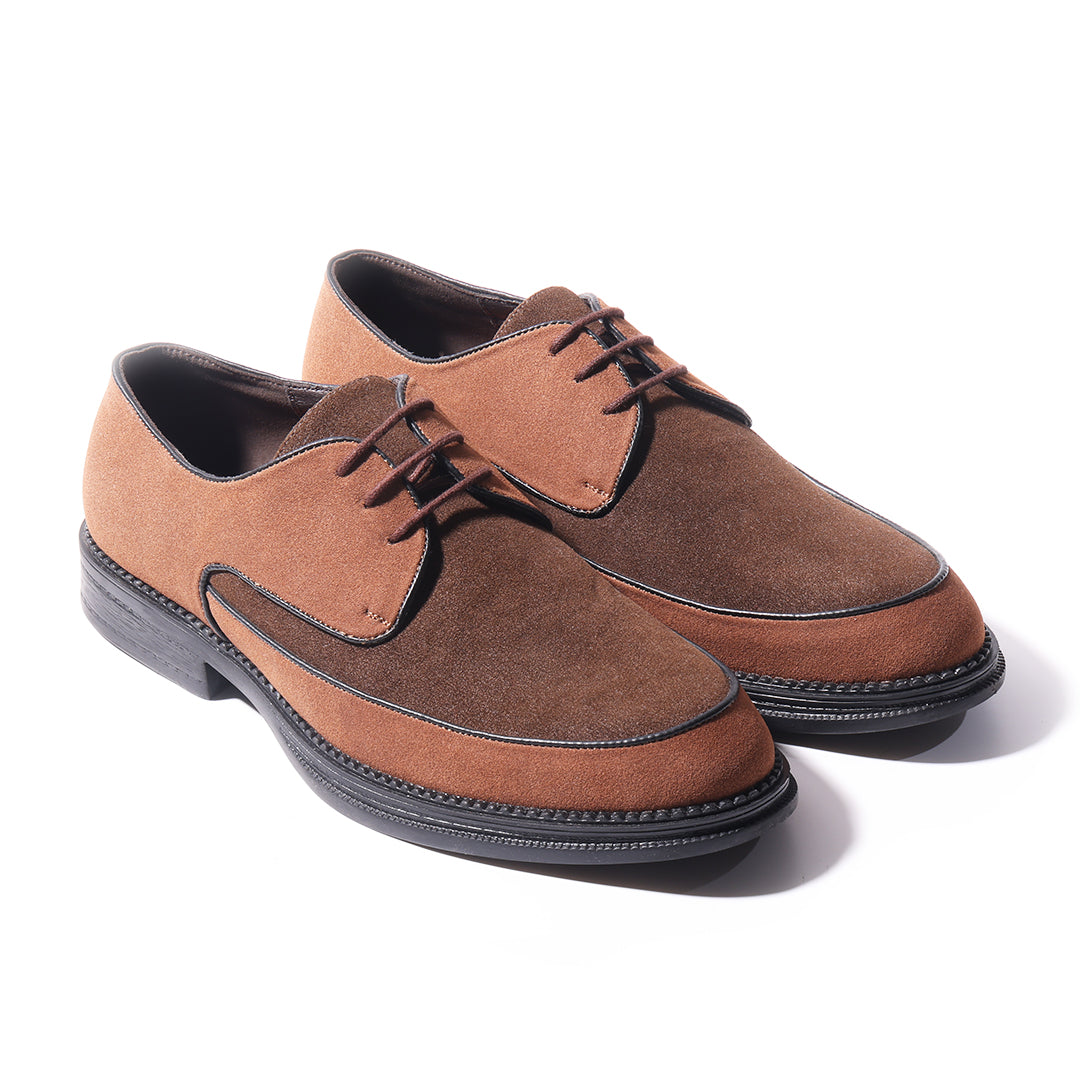 Monkstory Atelier 1860 Dual Tone Derby Lace-Ups – Brown & Tan