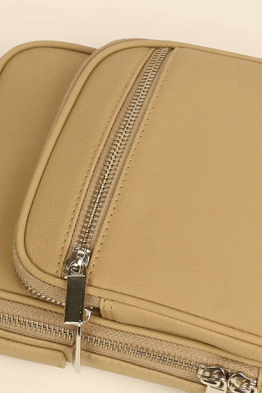 The House Of Ganges Men Letter Patch Vegan Leather Crossbody