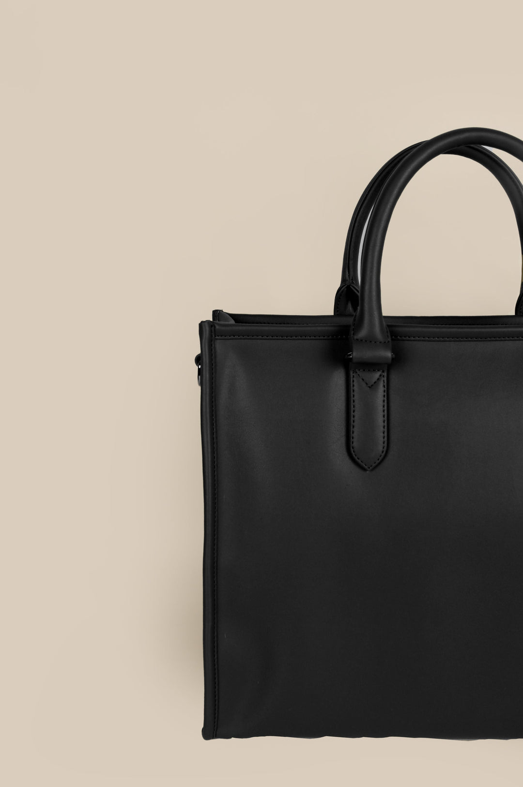 The House Of Ganges Charlotte Box Vegan Leather Tote Bag