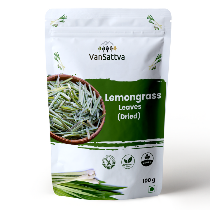 Vansattva Lemongrass Leaves - Cymbopogon citratus - Herbal Tea - Detox - 100 gram