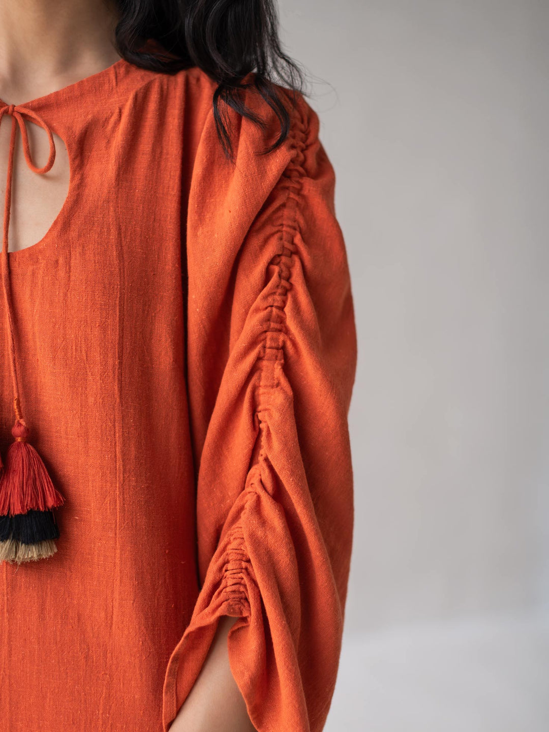 Dhwani Choksi Aline Dress with Puffed Sleeves - Suspire