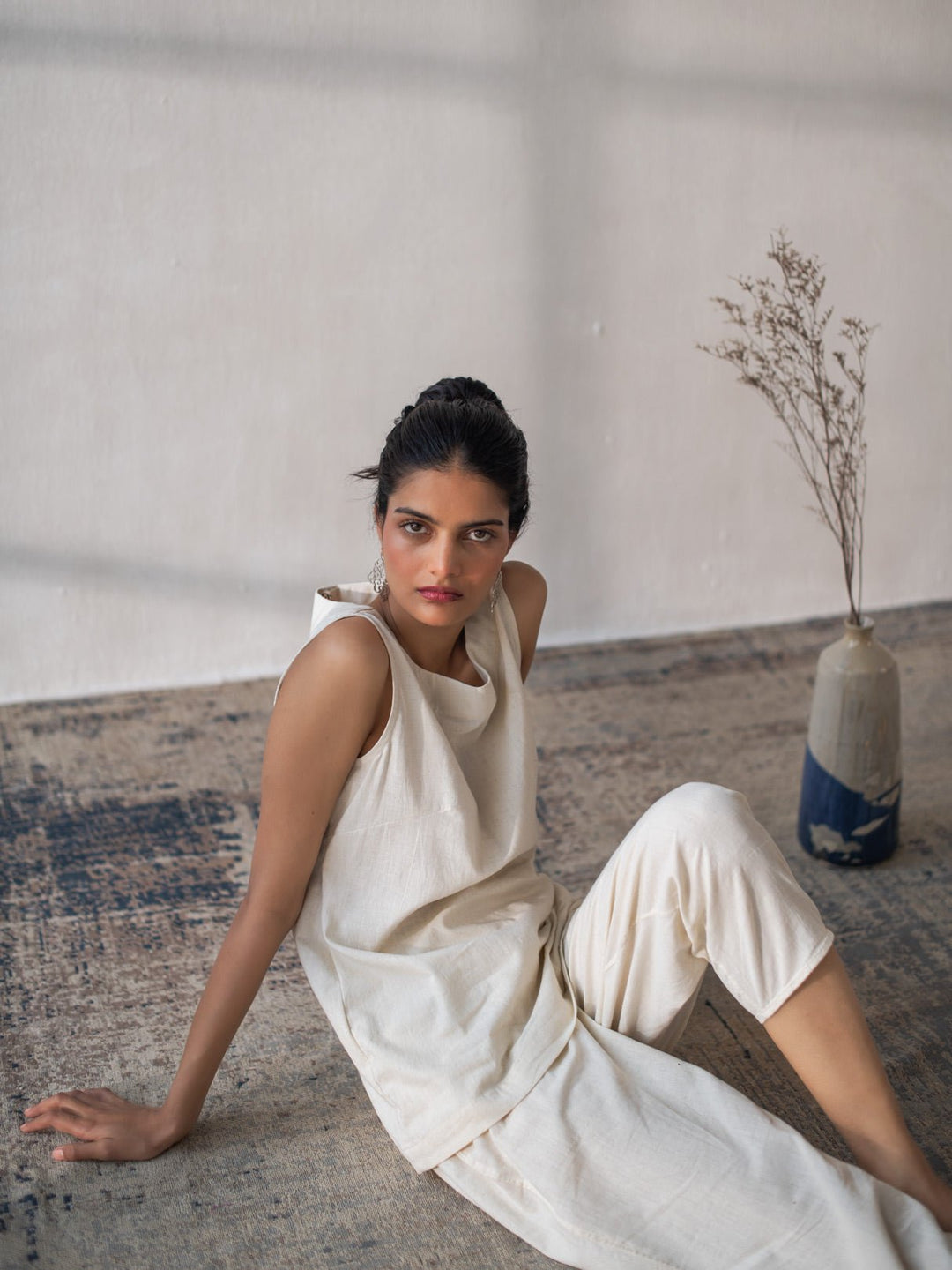 Dhwani Choksi Dhoti Pants - Off White - Suspire