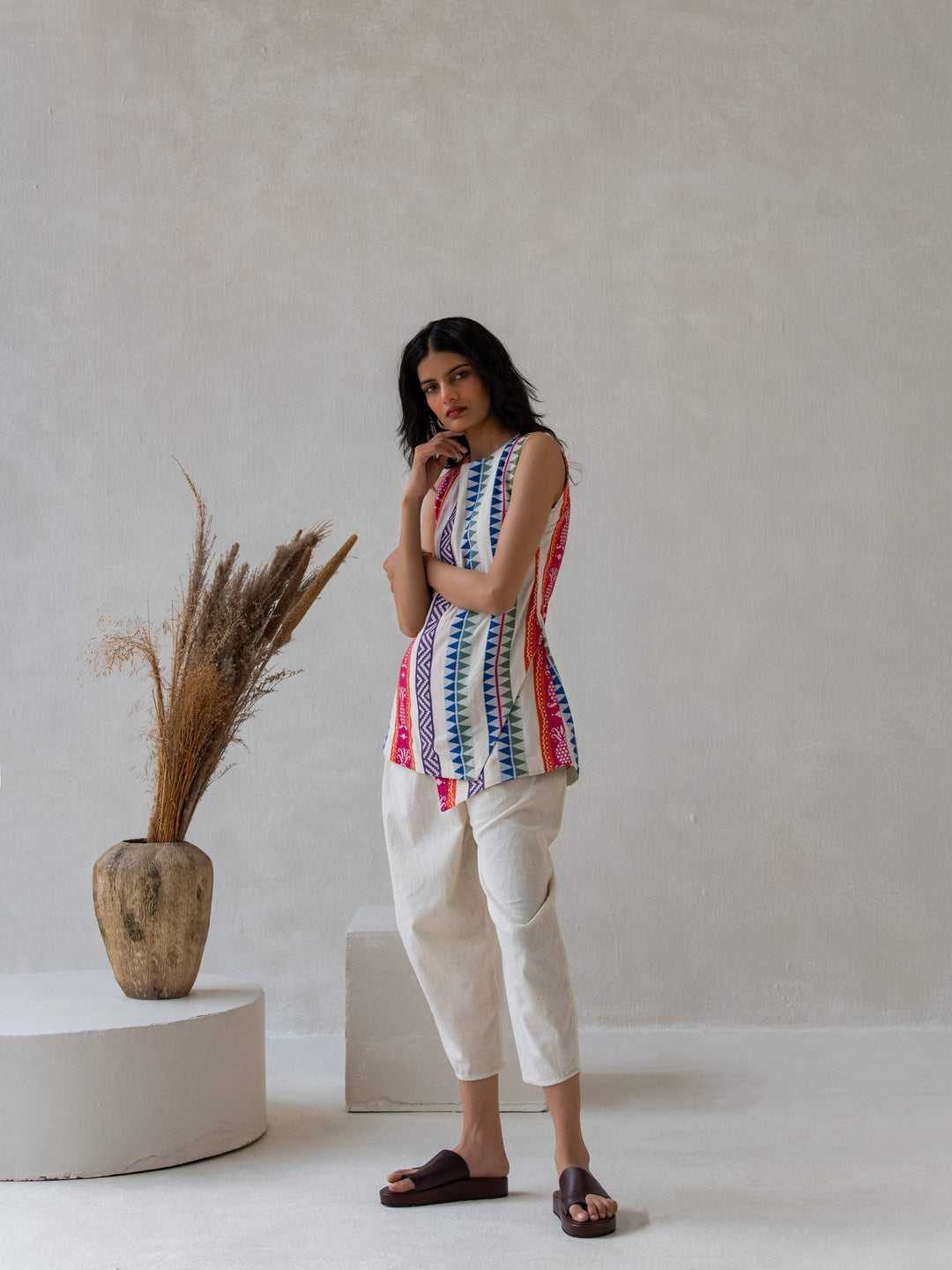 Dhwani Choksi Dhoti Pants - Off White - Suspire