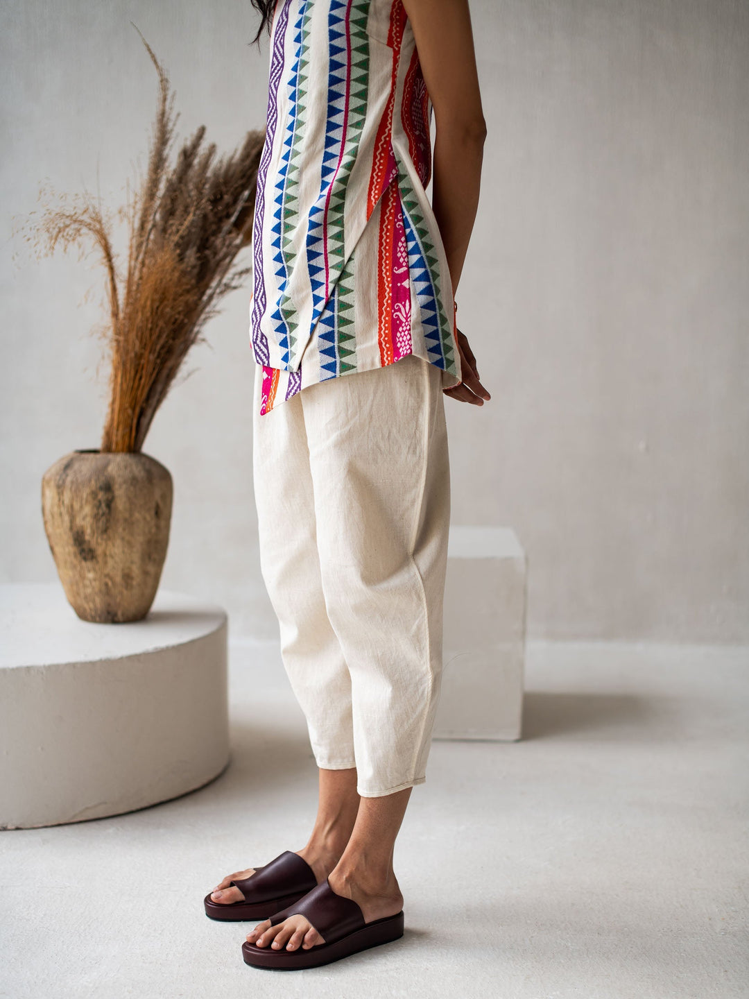 Dhwani Choksi Dhoti Pants - Off White - Suspire