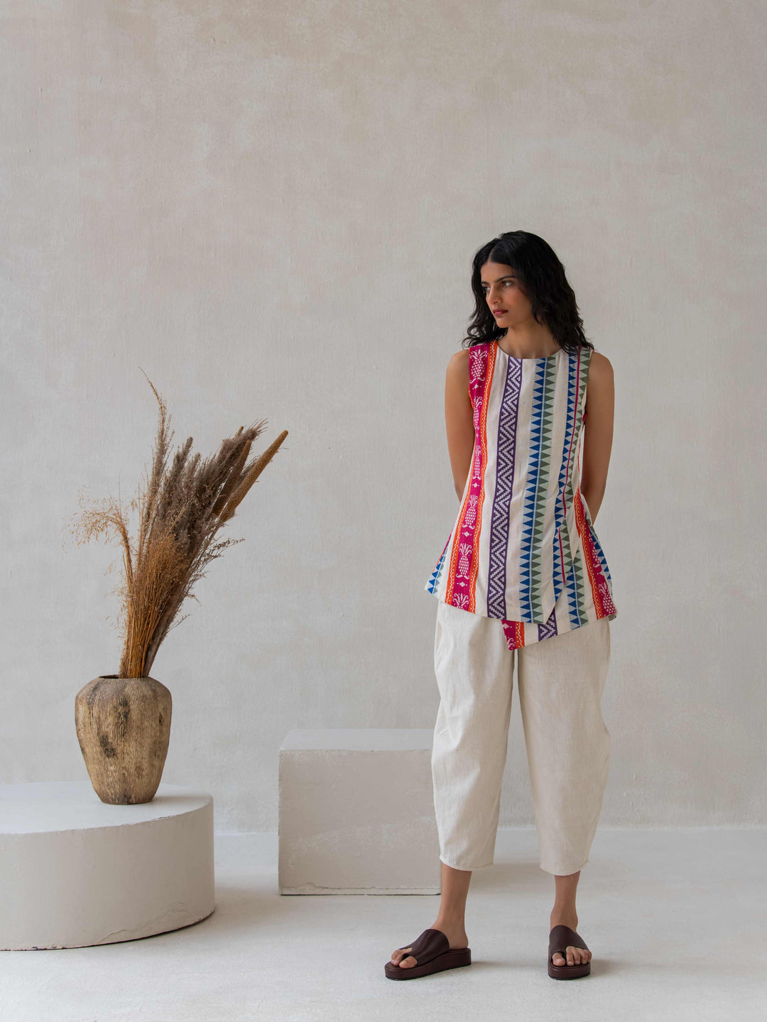 Dhwani Choksi Dhoti Pants - Off White - Suspire