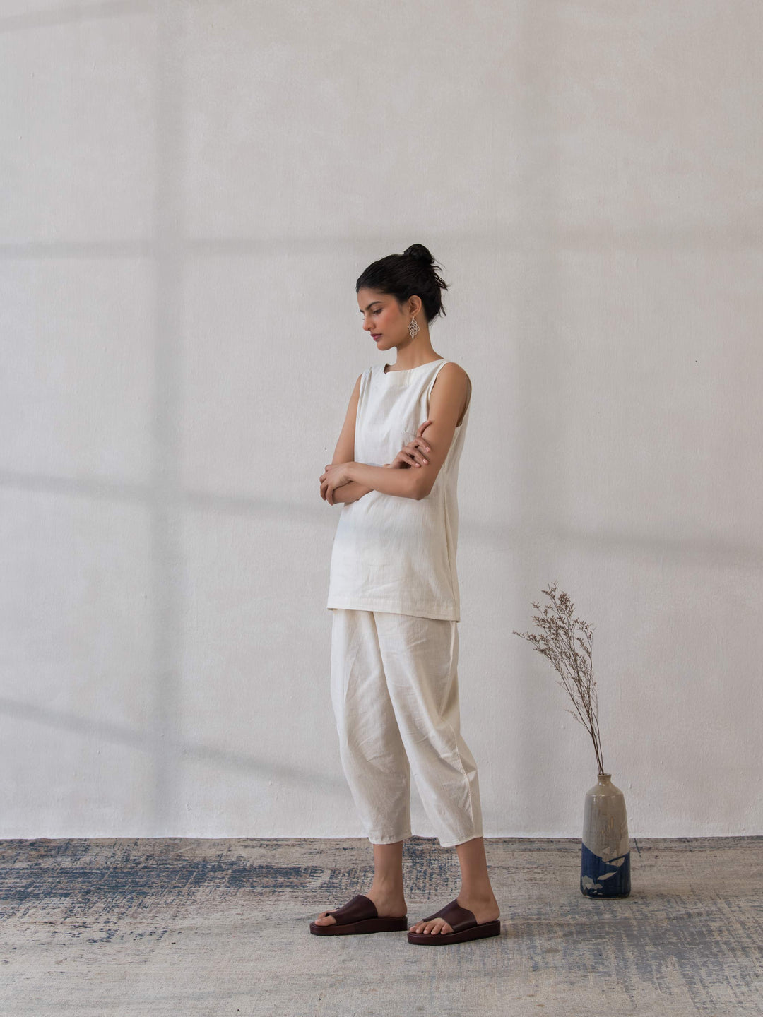 Dhwani Choksi Dhoti Pants - Off White - Suspire