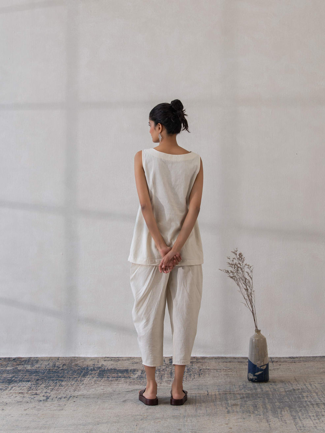 Dhwani Choksi Dhoti Pants - Off White - Suspire