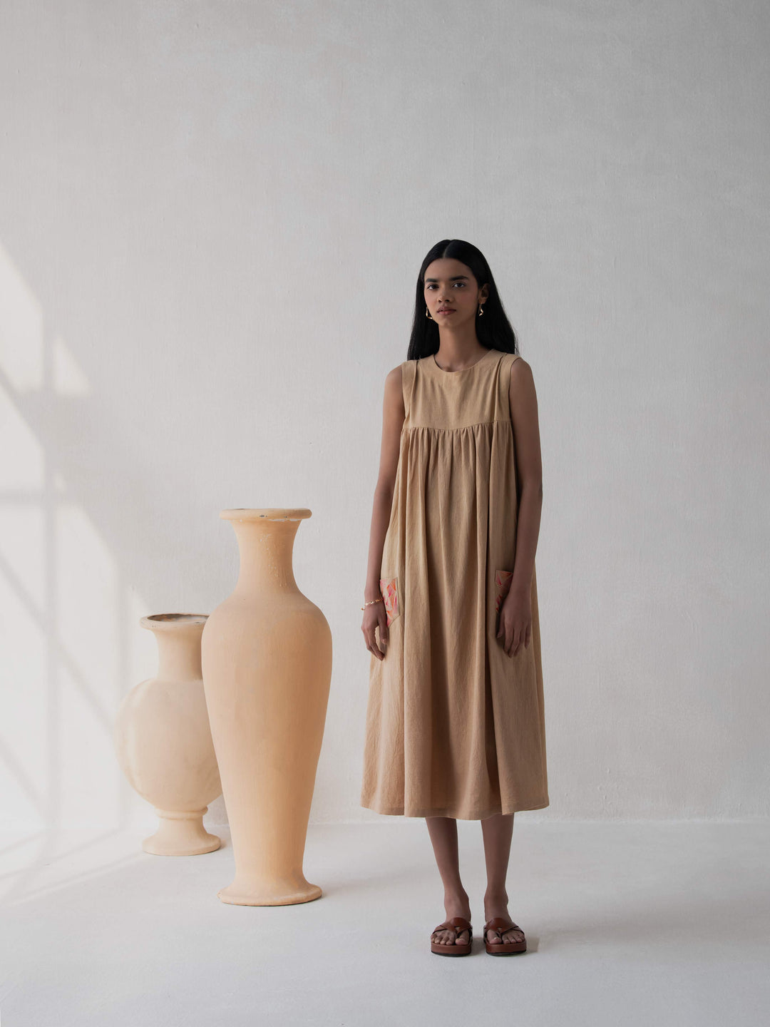 Dhwani Choksi Flared Gathered Dress - Suspire