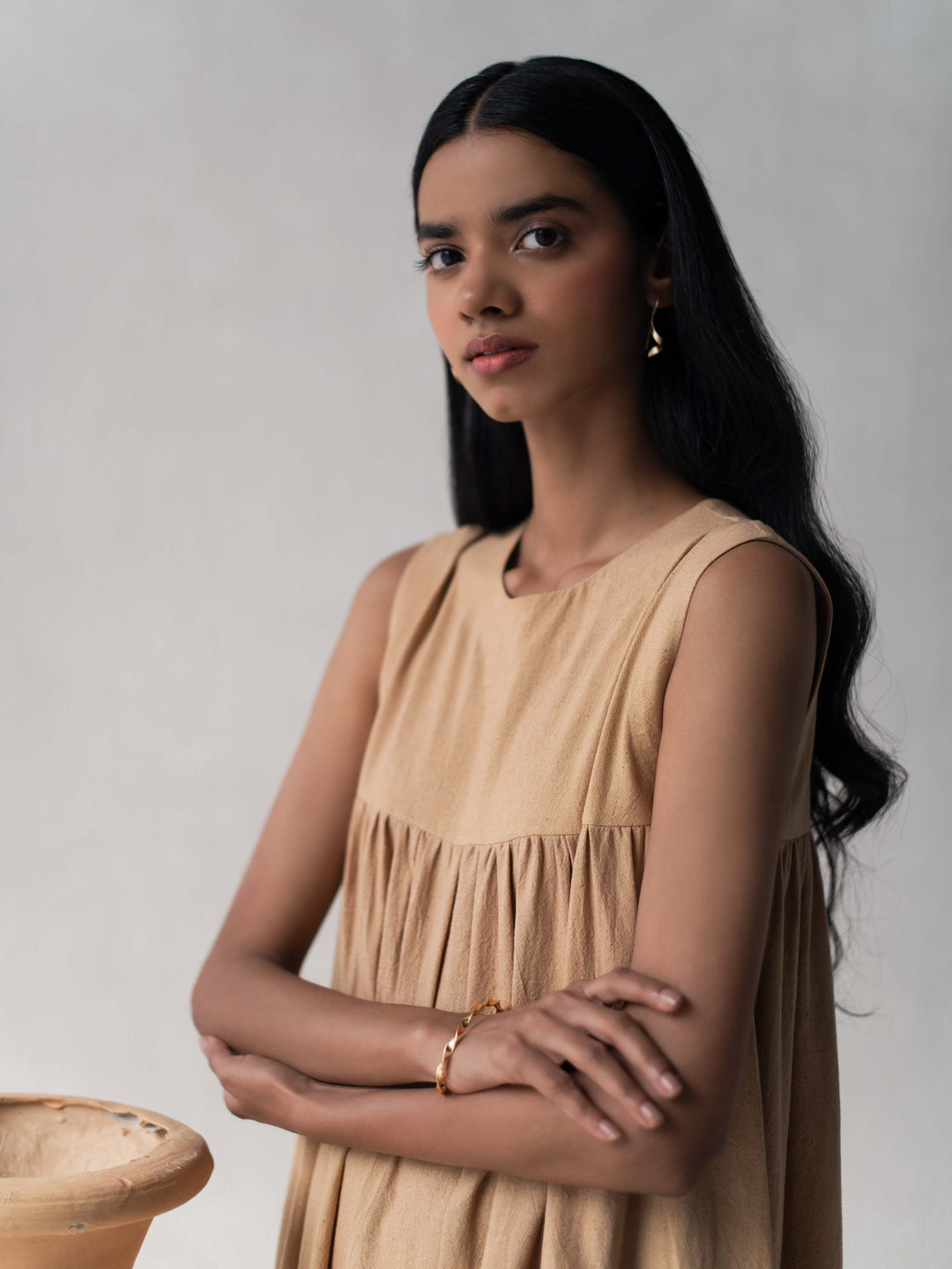 Dhwani Choksi Flared Gathered Dress - Suspire