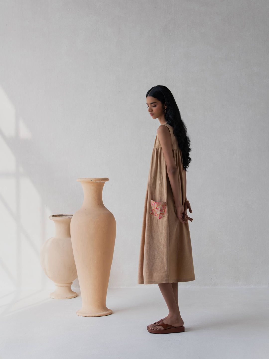 Dhwani Choksi Flared Gathered Dress - Suspire