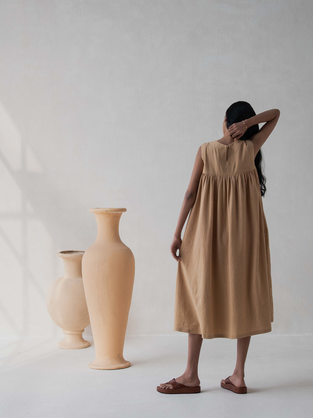 Dhwani Choksi Flared Gathered Dress - Suspire