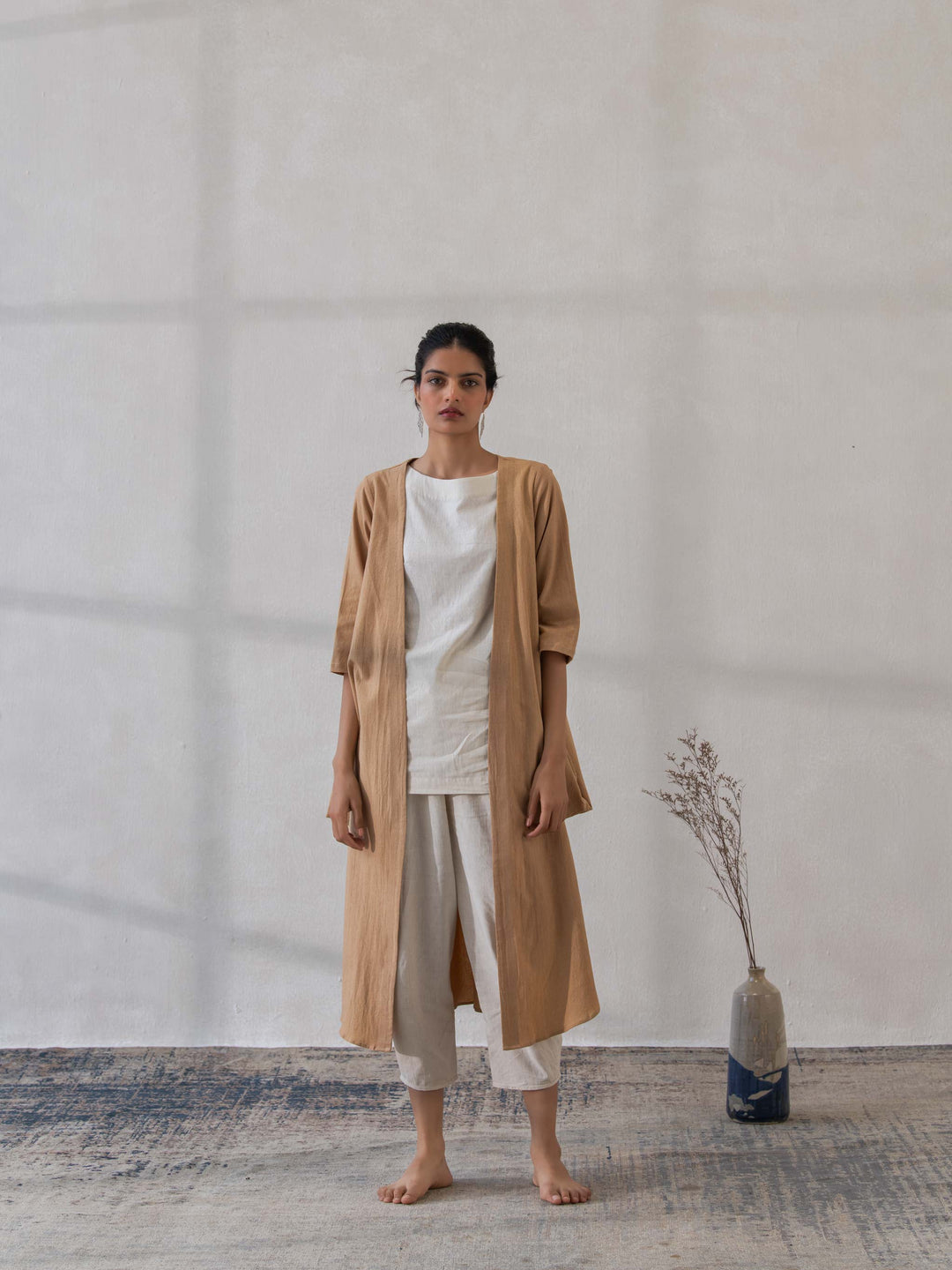 Dhwani Choksi Front Open Cowl Jacket - Suspire