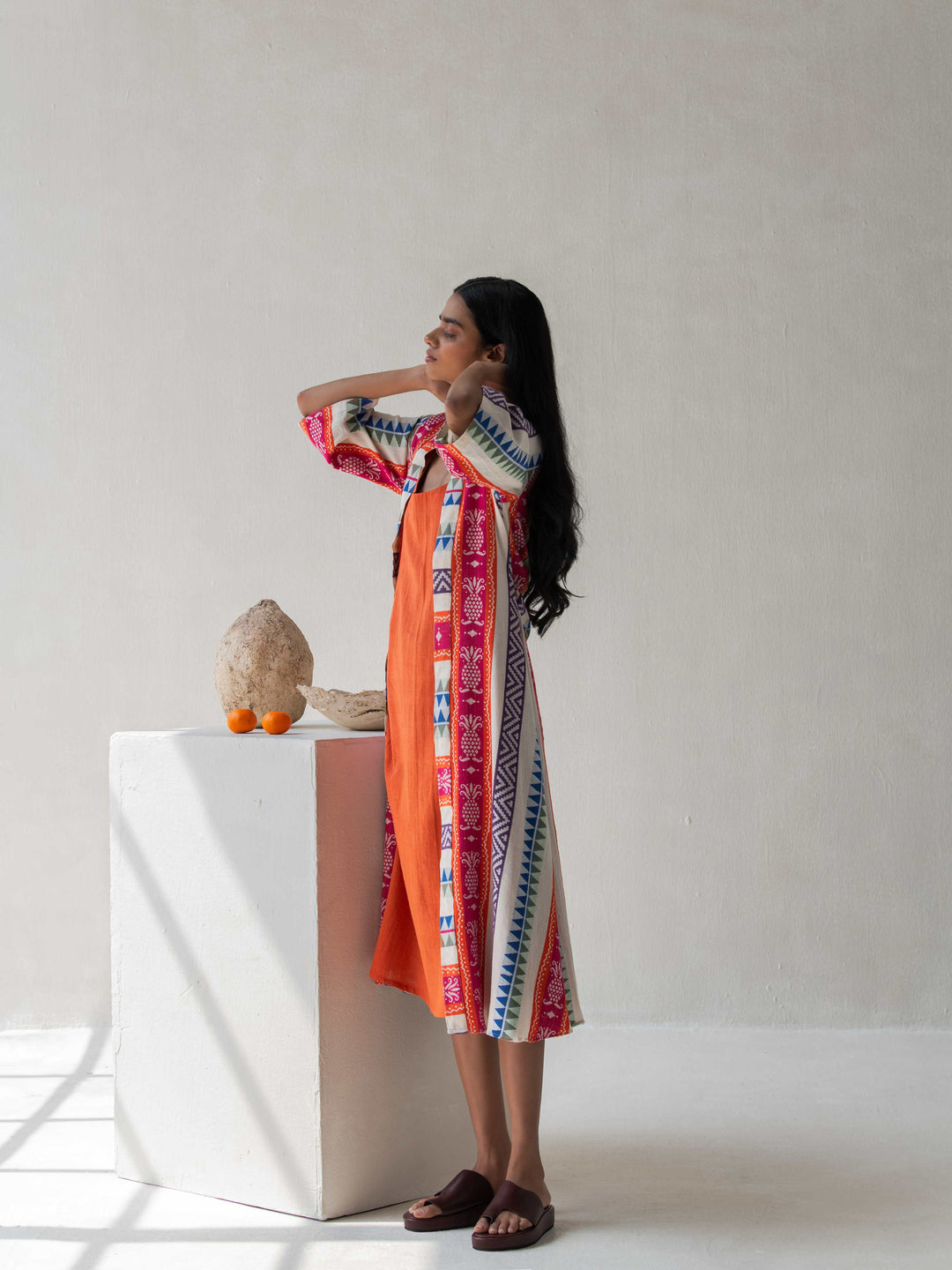 Dhwani Choksi Spaghetti Sleeve Aline Dress - Suspire