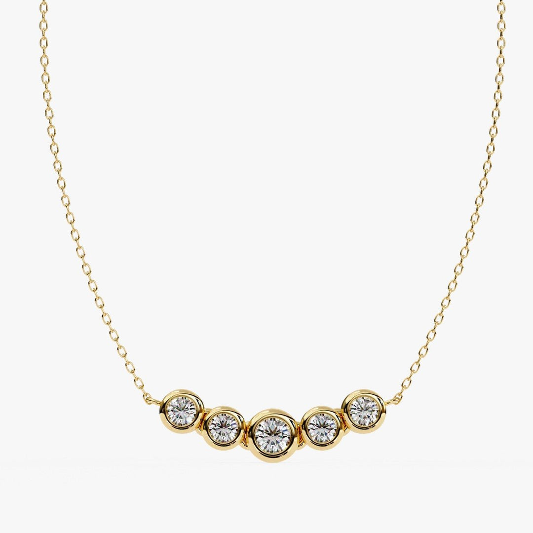 Diamond By Tilesh Aurora Beam Necklace – A Curve of Light - Suspire