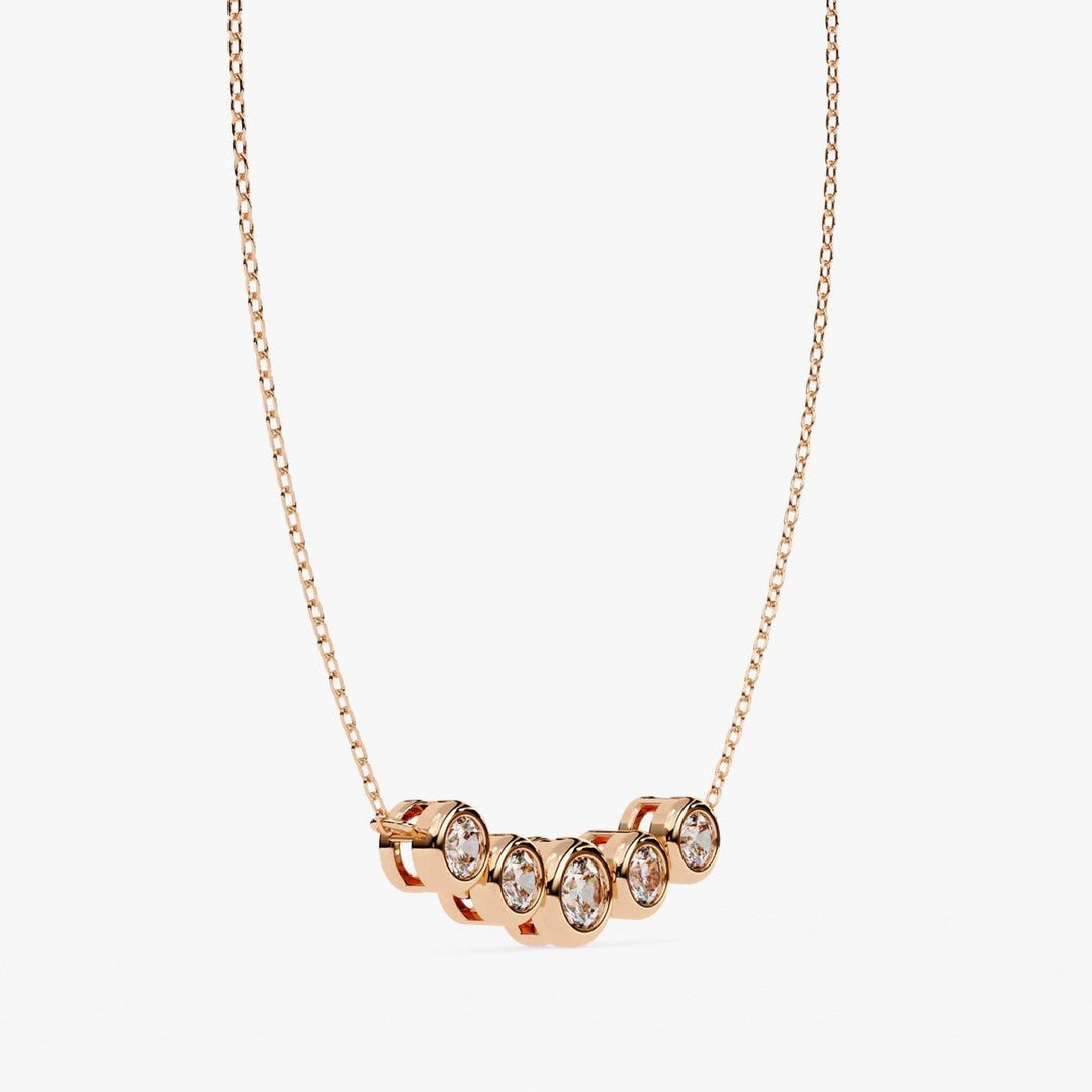 Diamond By Tilesh Aurora Beam Necklace – A Curve of Light - Suspire