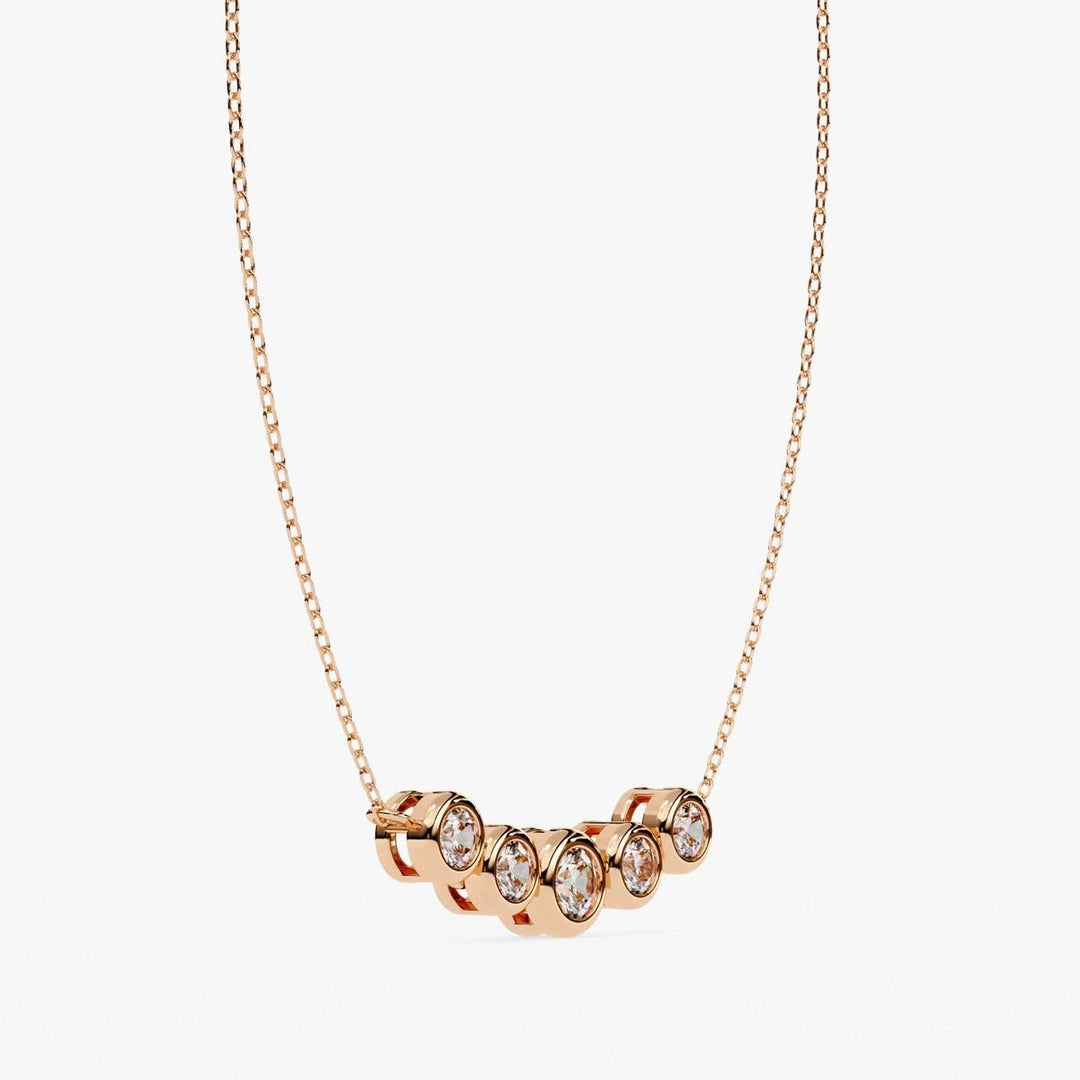 Diamond By Tilesh Aurora Beam Necklace – A Curve of Light - Suspire