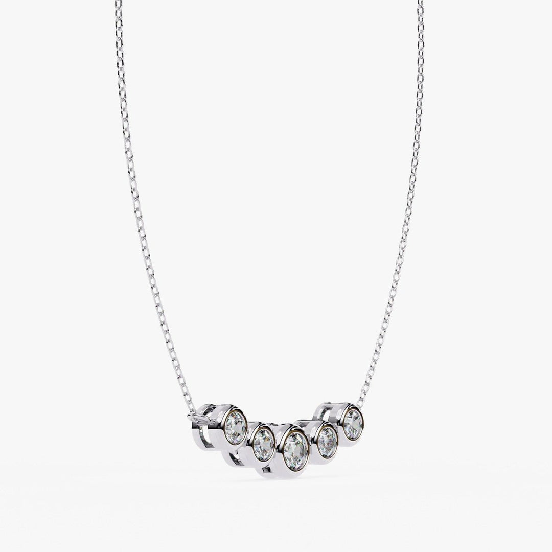 Diamond By Tilesh Aurora Beam Necklace – A Curve of Light - Suspire