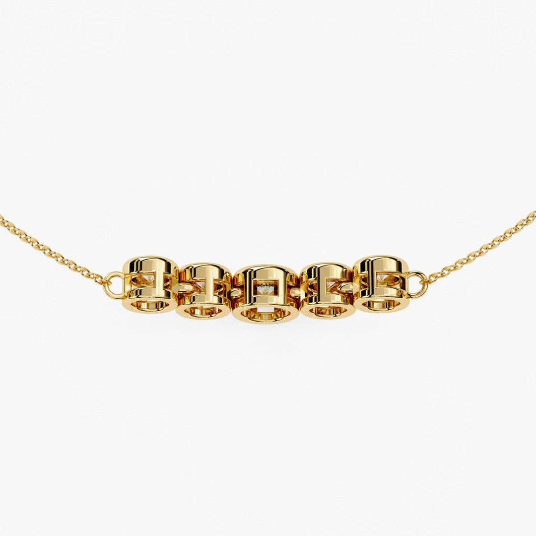 Diamond By Tilesh Aurora Beam Necklace – A Curve of Light - Suspire