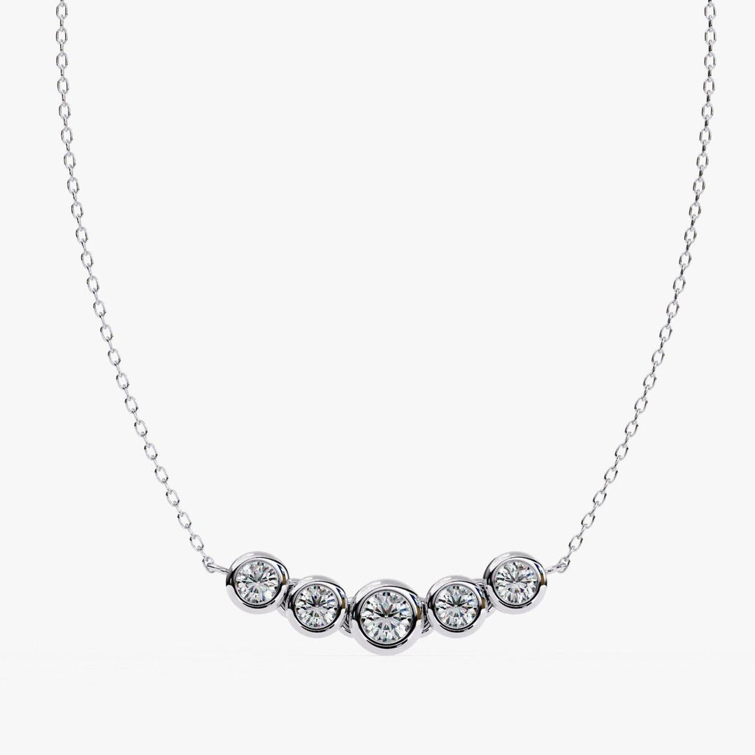 Diamond By Tilesh Aurora Beam Necklace – A Curve of Light - Suspire