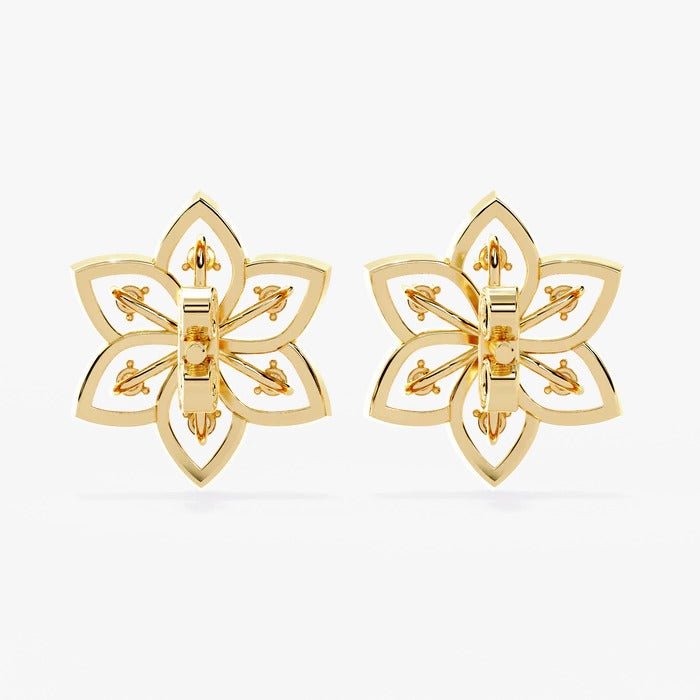 Diamond By Tilesh Blossom Brilliance Diamond Studs – Where Nature Meets Luxury - Suspire