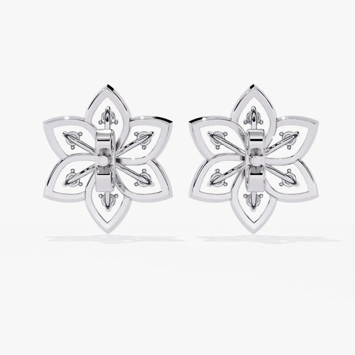 Diamond By Tilesh Blossom Brilliance Diamond Studs – Where Nature Meets Luxury - Suspire