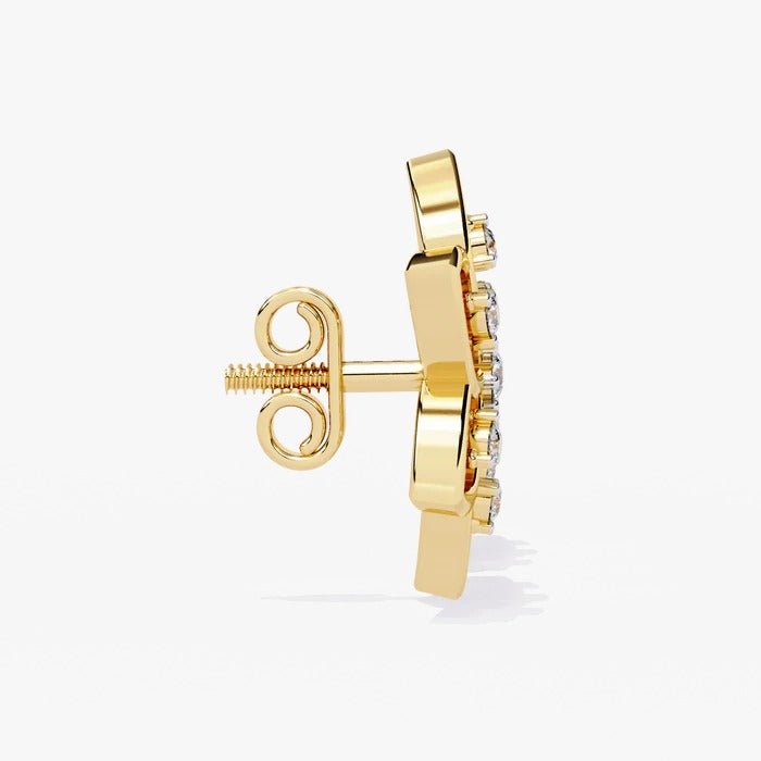 Diamond By Tilesh Blossom Brilliance Diamond Studs – Where Nature Meets Luxury - Suspire