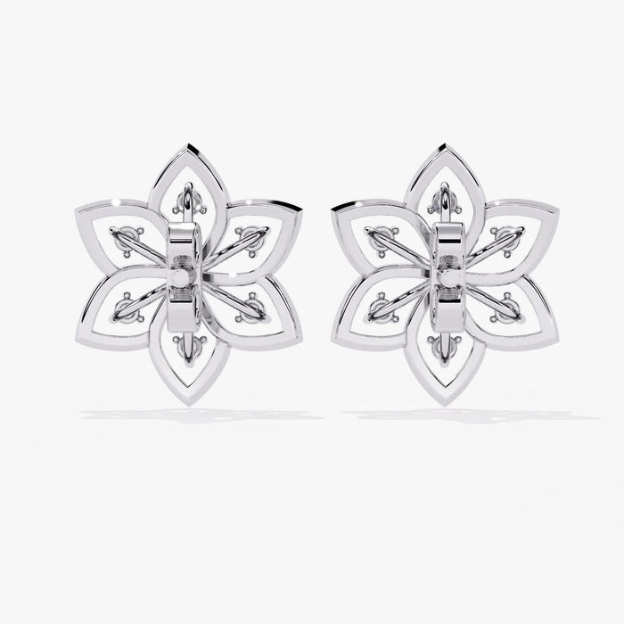Diamond By Tilesh Blossom Brilliance Diamond Studs – Where Nature Meets Luxury - Suspire