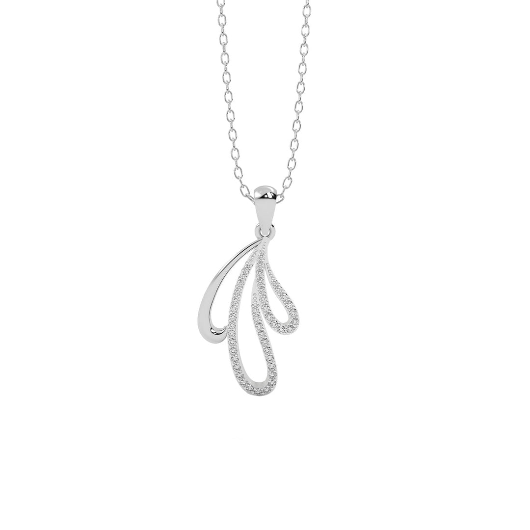 Diamond By Tilesh Cascade Glow Diamond Pendant – Elegance in Every Curve - Suspire