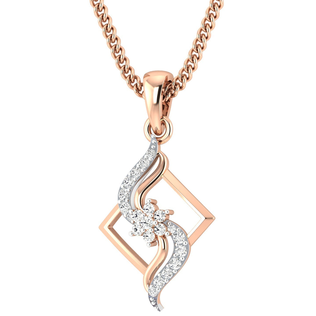 Diamond By Tilesh Celeste Bloom Pendant – Where Geometry Dances with Grace - Suspire