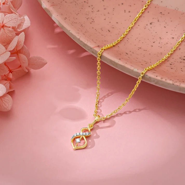 Diamond By Tilesh Celestia Twist Pendant – Where Grace Meets Infinity