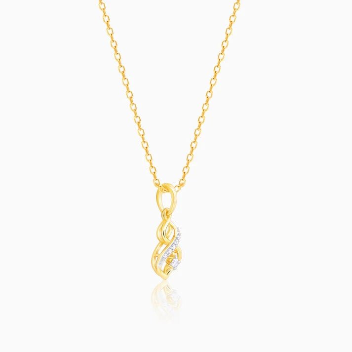 Diamond By Tilesh Celestia Twist Pendant – Where Grace Meets Infinity - Suspire
