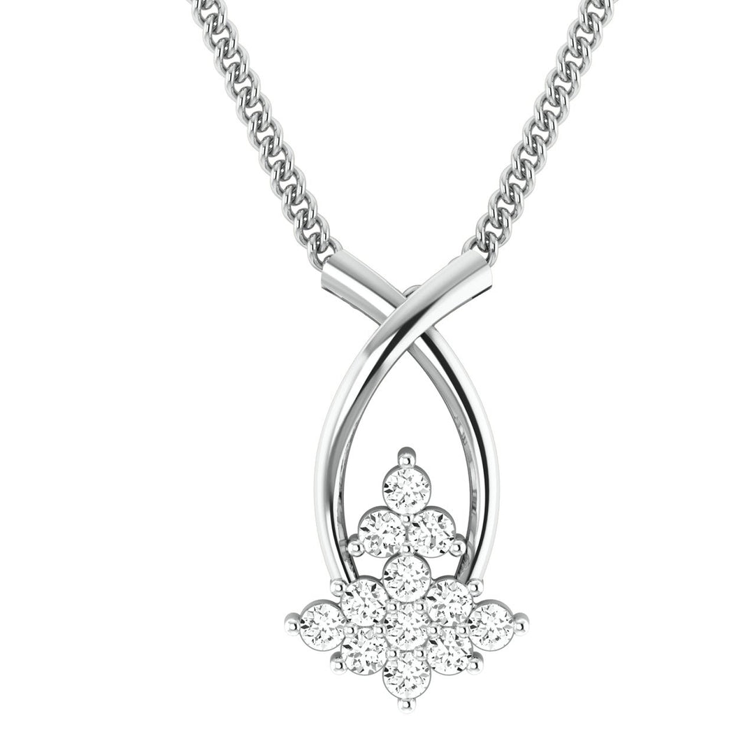 Diamond By Tilesh Celestial Bloom Pendant – Where Light Blossoms - Suspire