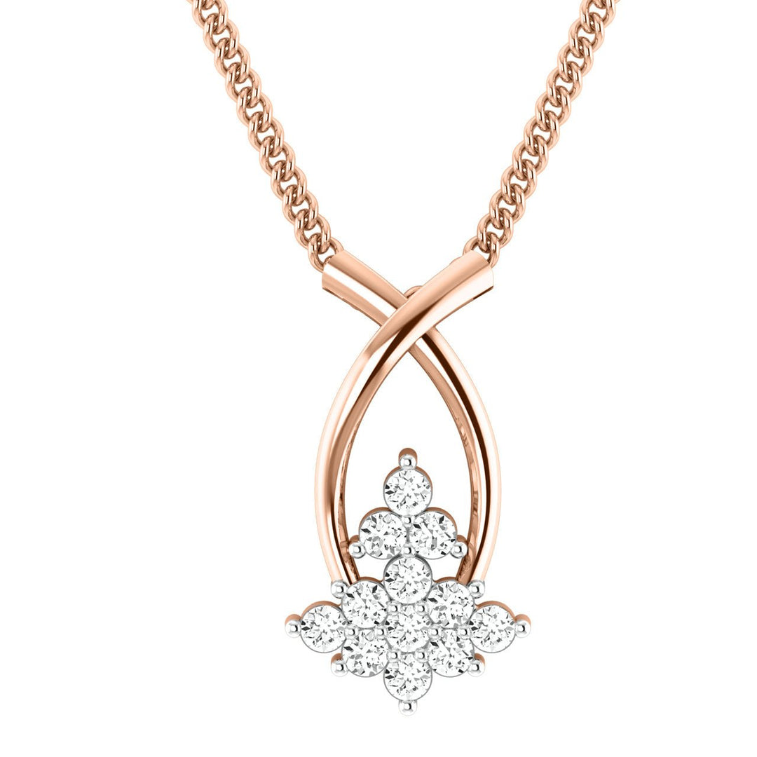Diamond By Tilesh Celestial Bloom Pendant – Where Light Blossoms - Suspire