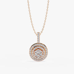 Diamond By Tilesh Celestial Halo Pendant – Illuminate Your Inner Glow
