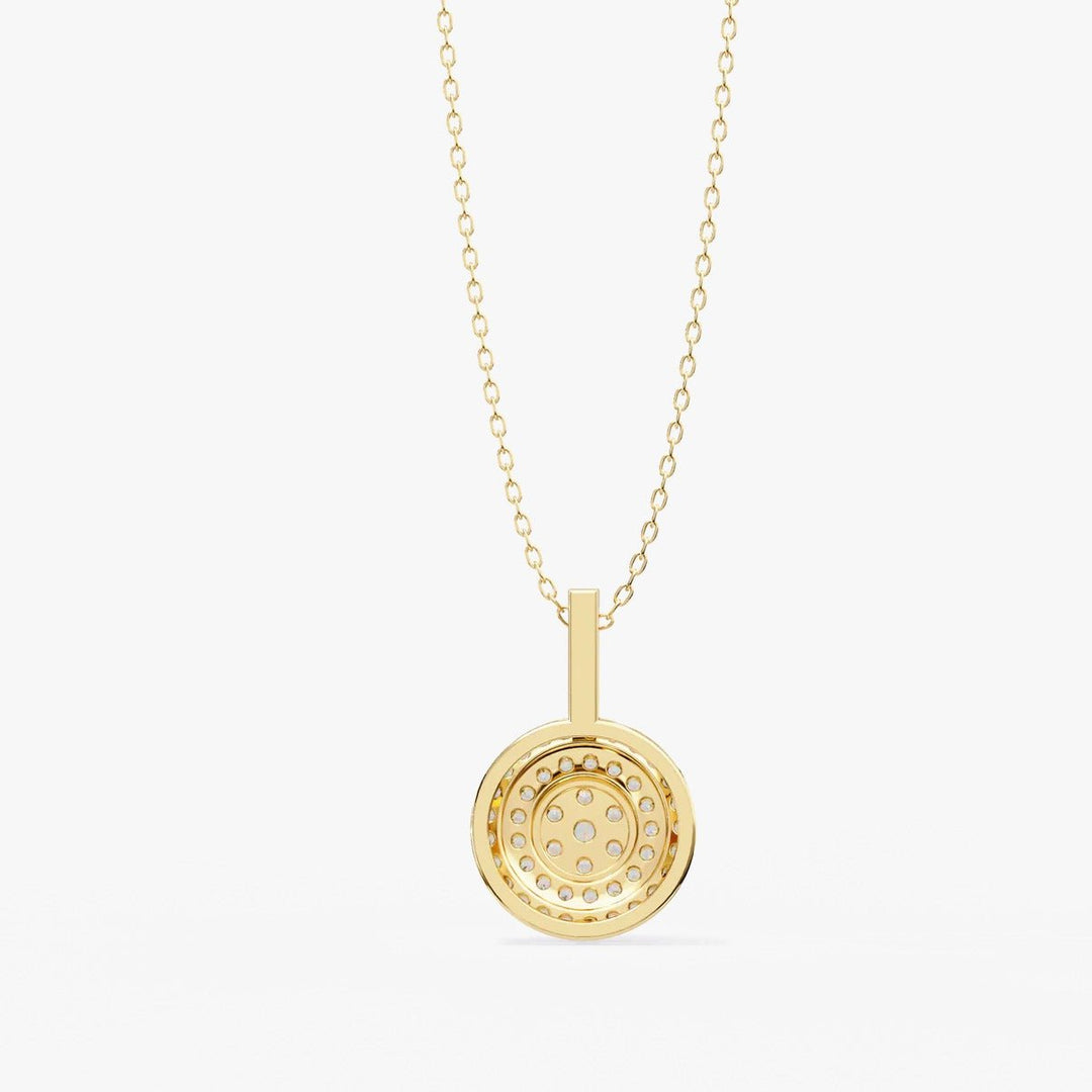 Diamond By Tilesh Celestial Halo Pendant – Illuminate Your Inner Glow - Suspire