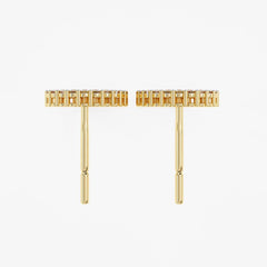 Diamond By Tilesh Classic Round Diamond Hoop Studs – Timeless Elegance in Every Curve