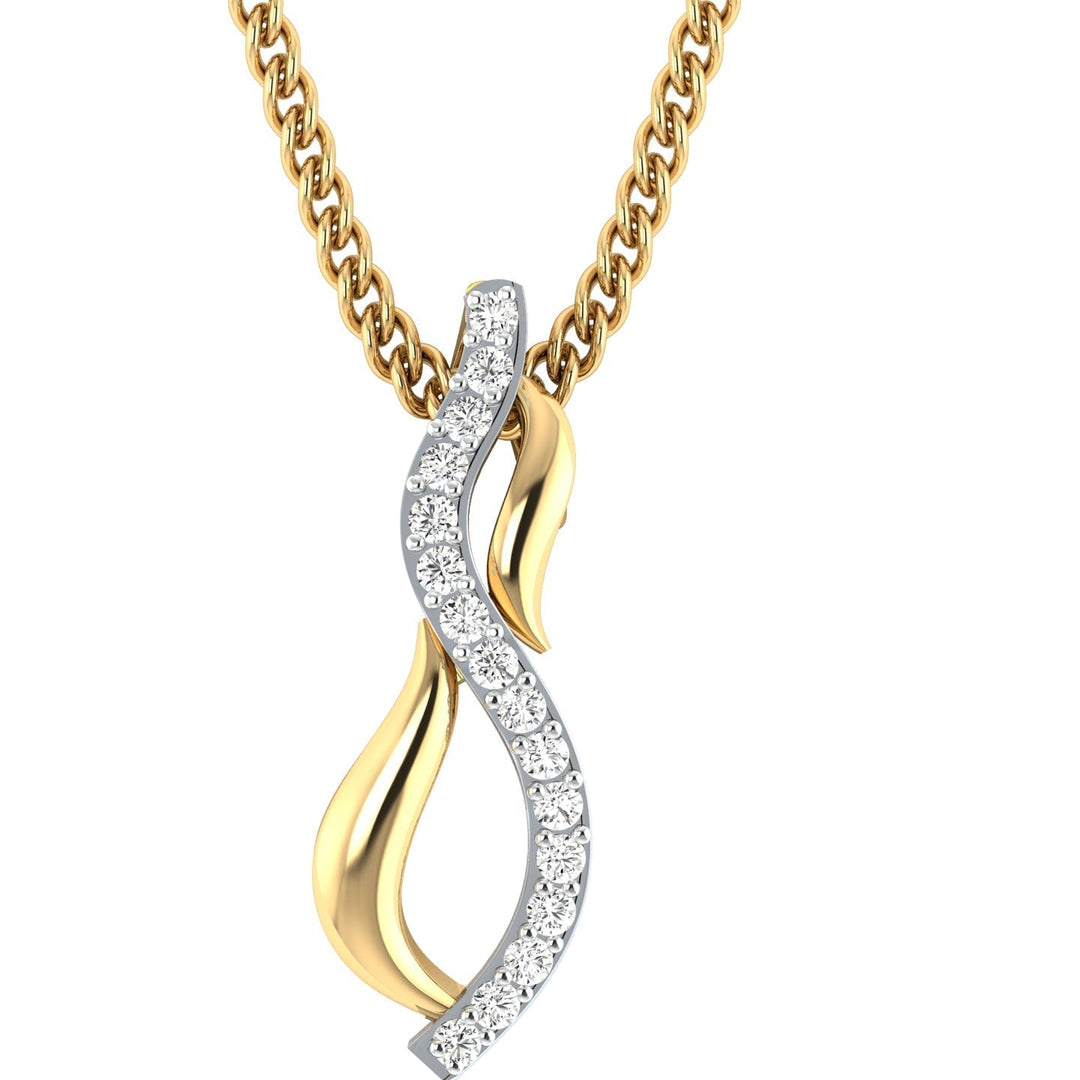 Diamond By Tilesh Rosé Cascade Pendant – Where Elegance Flows - Suspire