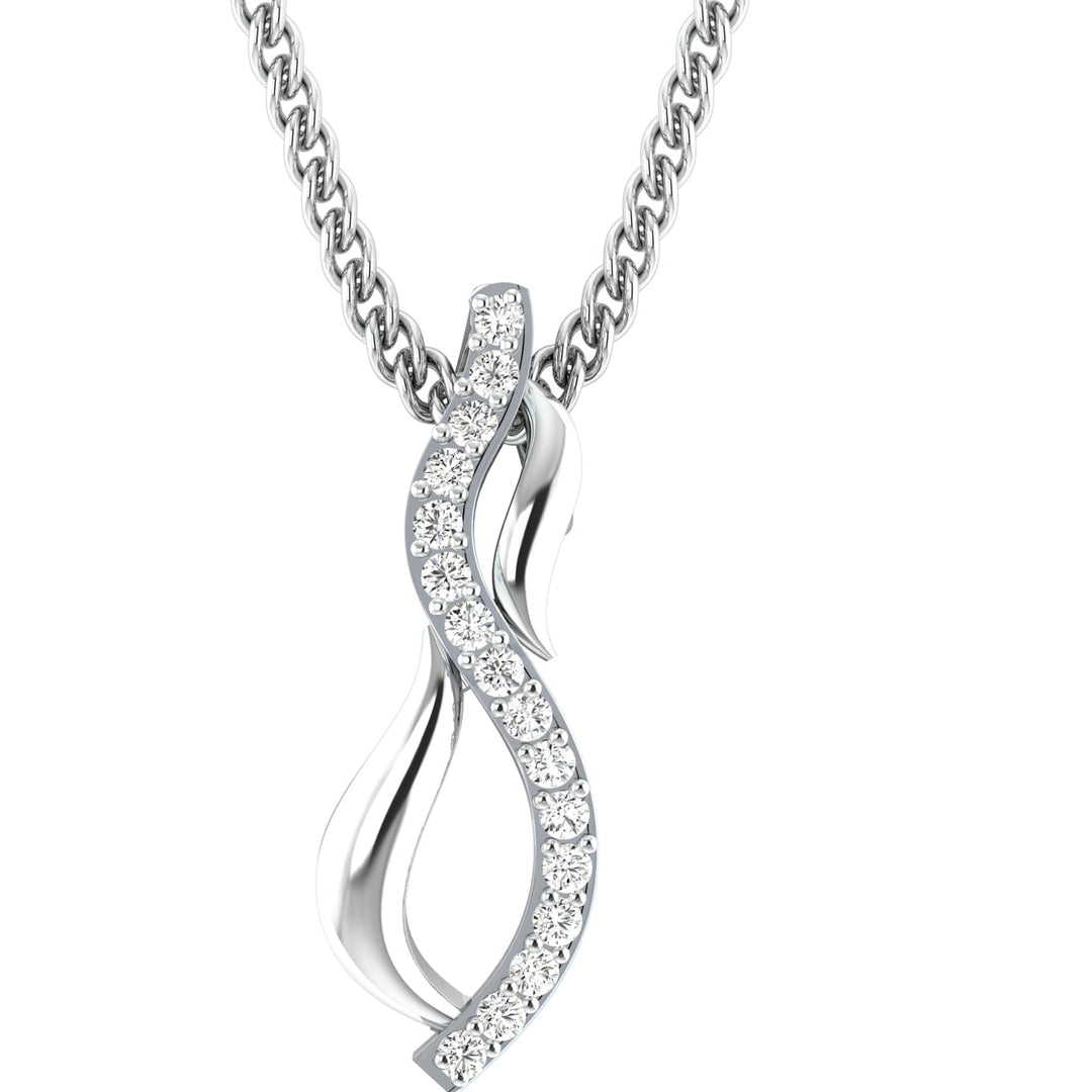 Diamond By Tilesh Rosé Cascade Pendant – Where Elegance Flows - Suspire