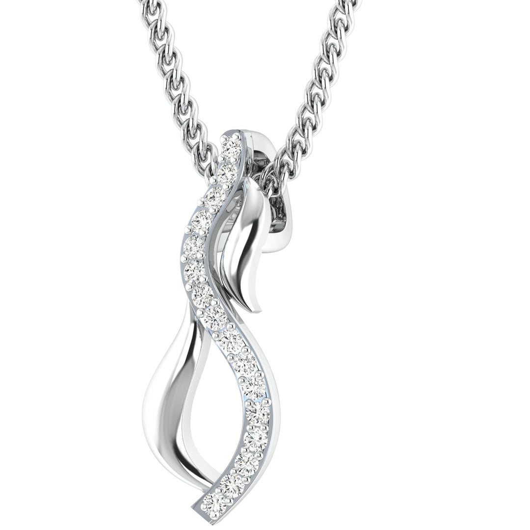 Diamond By Tilesh Rosé Cascade Pendant – Where Elegance Flows - Suspire