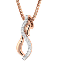 Diamond By Tilesh Rosé Cascade Pendant – Where Elegance Flows