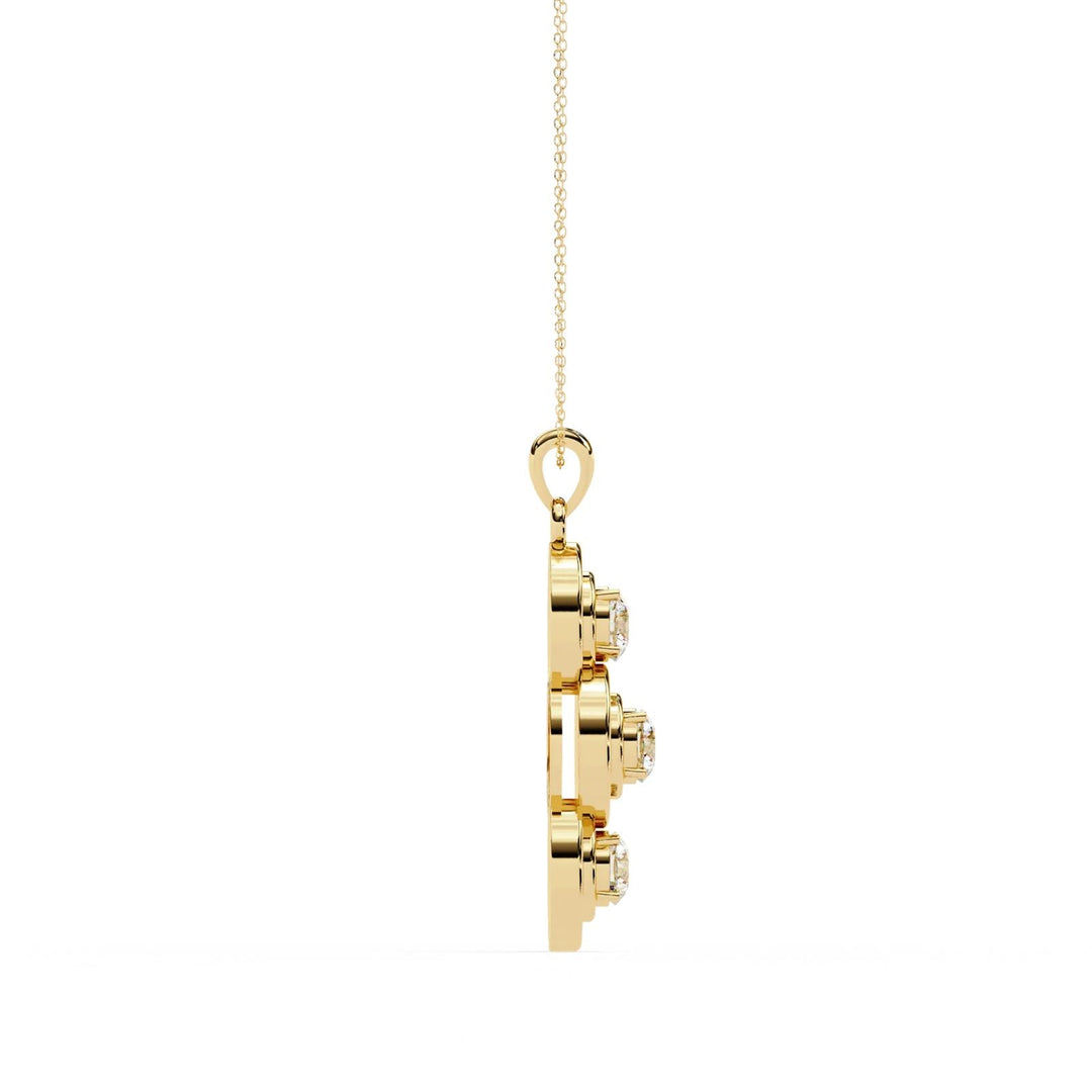 Diamond By Tilesh Trinity Radiance Pendant – Grace in Every Circle - Suspire