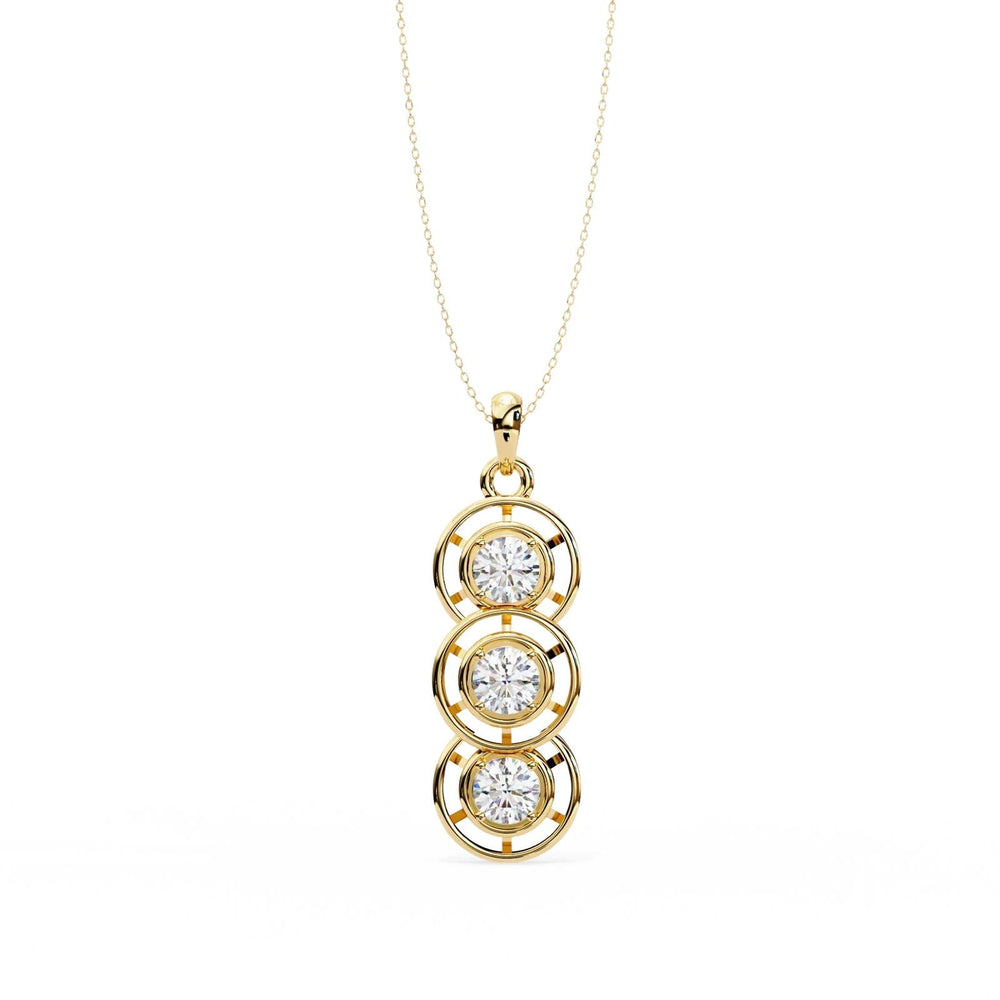 Diamond By Tilesh Trinity Radiance Pendant – Grace in Every Circle